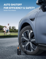Outil d'urgence Gonfleur de pneus électrique portable sans fil Pompe à air numérique pour gonfler les pneus de voiture Compresseur d'air de voiture