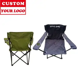 Manufacturer Custom Logo Printed Customizable in any logo camping chairs folding