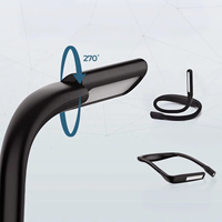 Ventes directes d'usine nuit lecture éclairage LED lampe de bureau USB charge trois couleurs pliant Double tête suspendu cou lampe de lecture