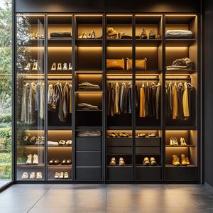 2024 Modern Extendable Walk-in Closet <b>Wardrobe</b> with Solid Wood Custom Design for Bedroom Living Room & Hospital Use - Product Image 1