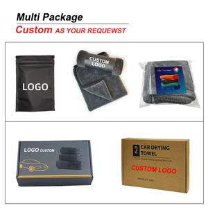 Toalla de limpieza de coche de microfibra de secado rápido 30cm x 30cm 600gsm toallita suave con anillo giratorio absorbente para un secado eficaz del coche - Product Image 5