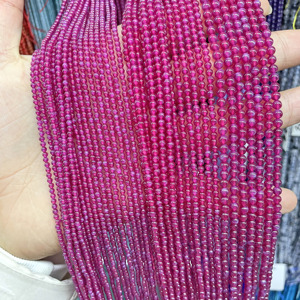 ลูกปัดกลมเล็กสีแดง<span class=keywords><strong>ทับทิม</strong></span>แบบใหม่ เนื้อเรียบเนียน ประกายแสงดาว สำหรับทำสร้อยข้อมือ สร้อยคอ DIY ทำมือ สำหรับงานประดิษฐ์เครื่องประดับ - Product Image 5