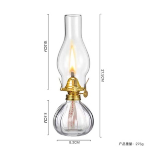 <span class=keywords><strong>Lampe</strong></span> à pétrole en <span class=keywords><strong>verre</strong></span> à quatre griffes de style ancien Shanghai LinLang, <span class=keywords><strong>lampe</strong></span> à ghee écologique, chandelier d'ambiance <span class=keywords><strong>pour</strong></span> mariage et Noël - Product Image 2