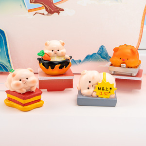 Yu Mo Piggy Food Street Blind <b>Box</b> Creative Cute Pig Toy Doll For Girls Age 5 7 Years Small Gift Wholesale - Product Image 3