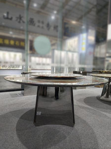 Table à manger en marbre de luxe Roman Impression, table à manger en pierre de luxe - Product Image 3