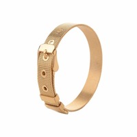 Correa de reloj de 8/10/12/16mm de ancho, pulsera creativa ajustable de acero inoxidable para hombres y mujeres, longitud de 21cm, disponible en cuatro colores