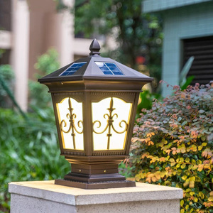 Lampes solaires à LED pour piliers, étanches, en alliage d'aluminium, durée de vie de 50 000 heures, pour la décoration de clôtures et de portails de jardin - Product Image 2