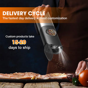 Molinos de Sal y <span class=keywords><strong>Pimienta</strong></span> Manuales Modernos de Plástico Negro Redondeado y Vidrio, los Mejores del 2024 - Product Image 3