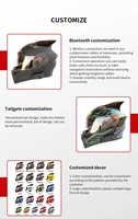 Casques de moto en fibre de carbone à double lentille OEM ODM, intégraux, avec spoiler et système de ventilation aérodynamique
