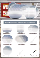 Service de table en céramique bleu et blanc dégradé de luxe, bols, assiettes, tasses modernes, résistant au lave-vaisselle et au four, pour la maison, la cuisine, la table à manger