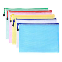 Bolsa organizadora transparente de PVC para documentos, bolsa de sobre con cremallera, carpeta de archivos, con bloqueo, B5, B4, A4, A5, A6