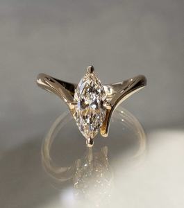 Bijoux fins sur mesure, bague en or massif 9k 10k 14k 18k PT or rose, or jaune, or blanc, diamant de laboratoire/pierre précieuse, fabrication en usine - Product Image 1