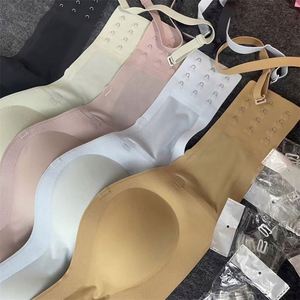 <span class=keywords><strong>เสื้อ</strong></span>ชั้นในสตรีแบบผสมชุดชั้นในเซ็กซี่สีพื้นเรียบง่ายเสื้อชั้นในไร้รอยต่อบราดันทรงใส่สบาย - Product Image 6