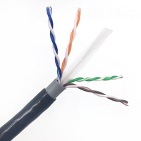 Câble réseau UTP Cat6A doublement étanche de 305 m (1000 pi) 4 paires en cuivre sans oxygène avec gaine PE LSZH PVC et 8 conducteurs