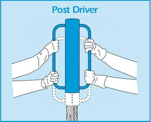 Outil de pose de poteaux de clôture en acier manuel/manuel, pilon/marteau - Product Image 3