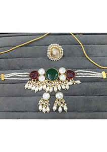 Elegante Conjunto de Collar de Cristal y Madreperla para Mujer, Joyería de Moda, Regalo de Lujo Hecho a Mano para Bodas y Fiestas - Product Image 2