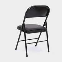 Chaises pliantes en métal chaise portable avec mousse pour salle à manger cuisine bureau à domicile chaise pliante extérieure