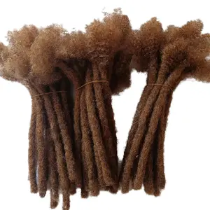人发辫子头发延伸手工制作8-14英寸黑棕色柔软人类处女编织头发