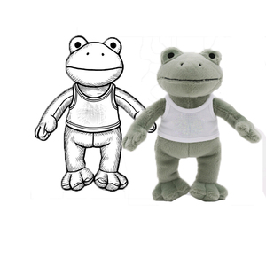 Peluche personalizado lindo pie Rana juguetes de peluche personalizado <span class=keywords><strong>Coqui</strong></span> Rana Animal muñeco de peluche OEM ODM fabricante - Product Image 2