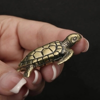 Métal moulé sous pression artisanat tortue jouet décorations en laiton pour la publicité Souvenir et anniversaire modèle en aluminium plaqué