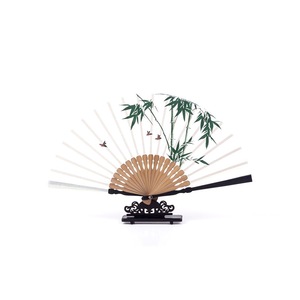 Éventail pliant en bambou de style <span class=keywords><strong>japonais</strong></span> ancien, peint à la main, style chinois, artisanat, cadeau pour hommes et femmes, éventail de gentleman - Product Image 5