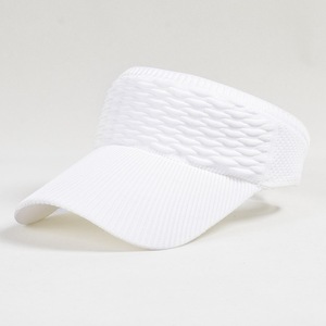 Visière anti-UV tendance style coréen à motif écailles de poisson pour femme, chapeau de soleil respirant en polyester pour sports de plein air, casquette à calotte ouverte - Product Image 3