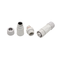 Nylon de haute qualité IP68 M12 2/3 broches connecteur étanche connecteur de fil avec bouchon à vis prises mâles femelles