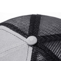 Quantité minimale de commande bas Casquette de camionneur Snapback personnalisée Casquette de camionneur vierge Casquette de baseball en coton structuré devant et dos en maille