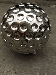 Tùy Chỉnh Lớn Nhựa Sợi Thủy Tinh Kim Loại 3D Thủ Công Mỹ Nghệ Ngoài Trời Trang Trí Công Viên Câu Lạc Bộ Golf Trang Trí Nội Thất Lớn Thép Không Gỉ Golf Bóng Điêu Khắc - Product Image 3