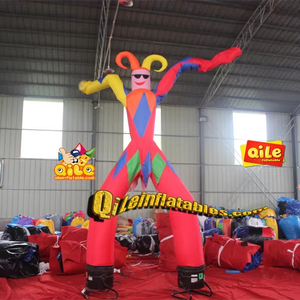 Bailarina de aire inflable de payaso y globo al aire libre para eventos publicitarios de fiestas <span class=keywords><strong>con</strong></span> soplador incluido - Product Image 1