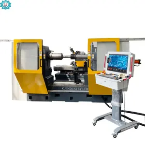 De Metal CNC máquina de hilar de torno automático de doble rueda de acero inoxidable máquina de hilar para Metal brida girando