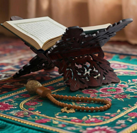 Support de Coran en bois sculpté, porte-Bible, support de livre pliable