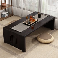 Table à thé Tatami en bois massif, style chinois moderne, pour baie vitrée, balcon, pliable, minimaliste, petite table basse, mobilier de maison
