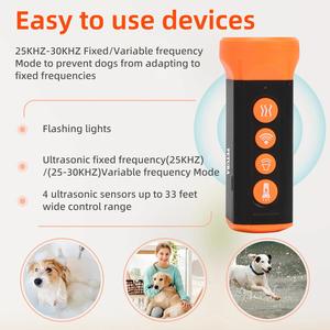 Ayarlanabilir 3 Modlu Ultrasonik Havlama Kontrol Cihazı Turuncu Köpek Havlaması Önleyici Pervane Evcil Hayvan Caydırıcı Köpek Eğitim Davranışı - Product Image 4