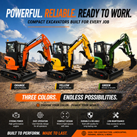 Offre Spéciale : Mini-Excavatrice Agricole Multifonctionnelle Chinoise de 1,8 Tonne avec Moteur Kubota EPA, Certifiée CE (également disponible en versions 2, 1 et 1,7 Tonne)