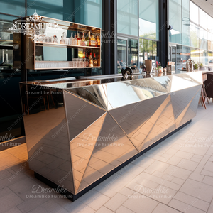 Design moderno bancone <span class=keywords><strong>Bar</strong></span> in acciaio inox per matrimoni Night club hotel case-per banchetti e cene - Product Image 1