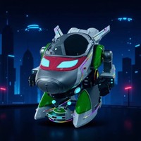 Manège d'aventure commercial en fibre de verre pour enfants Aviark - Modèle Warrior, conduite simulée, 2 joueurs, intérieur/extérieur