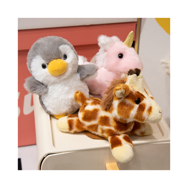Customizable Multi-color Cartoon Animal Shoulder Figure tiger Sloth Doll Plush Toy Shoulder Magnet Gift