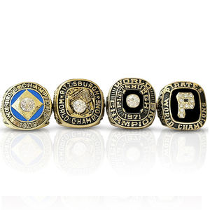 <span class=keywords><strong>M</strong></span>.L.B1909 1960 1971 1979 juego de anillos de campeonato de béisbol Piratas de Pittsburgh, joyería de GEMA de aleación de moda celebración de aniversario - Product Image 2