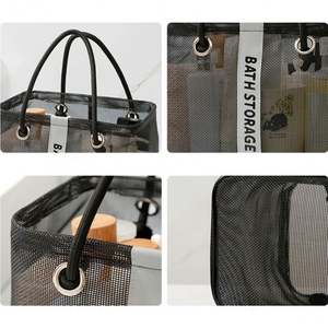 Panier de rangement et de toilettage de voyage portable de grande capacité, nouveau sac de bain pliable avec fonction de drainage - Product Image 4