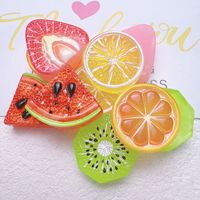 Simulatie Fruit Slice Accessoires DIY Cream Glue Haarspeld Hars Charms Mini Hars Charms voor Oorbellen Ketting Sieraden maken