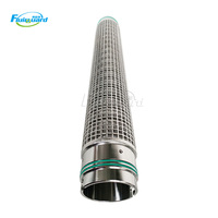 Stainless Steel 304 316 layar kerucut layar tekanan trapesium kawat pasak Filter elemen tabung