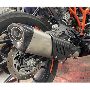 Bulls Motor Universal 51mm motocicleta escape silenciador Akrapov Moto escape silenciador 125CC 250CC 400CC 600CC - Product Image 6