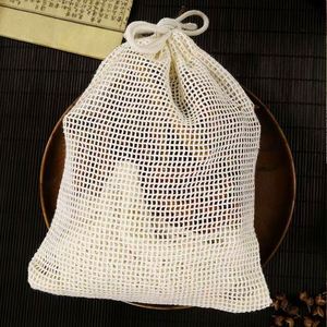 Sac en coton tissé à cordon coulissant, pochette filtrante réutilisable résistante à la chaleur pour la séparation de la viande et l'emballage de savon ou de cadeaux - Product Image 5