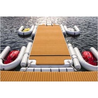 Jet ski gonflable en PVC vert, combinaison libre, ponton flottant, matelas d'eau avec conception gonflable pour jet ski