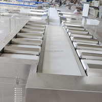 304 RVS PLC-gestuurde automatische weeg- en sorteermachines voor fruit, groenten, vis, noten; multi-station combinatieweegschalen