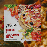 Boîtes à pizza rectangulaires simples personnalisées Boîtes de poche à pizza à emporter en aluminium et en papier pour la nourriture pour la restauration