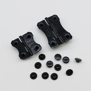 หนัก35*25มม. 25*25มม. สีดำสี่หลุมเหล็กอุปกรณ์ฮาร์ดแวร์อัลบั้มภาพขาตั้งกรอบรูปบานพับพร้อมฝาครอบ - Product Image 4