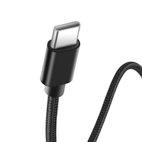 Câble USB à charge rapide 2 A 2 M de fil de chargeur de données tressé durable pour téléphone portable