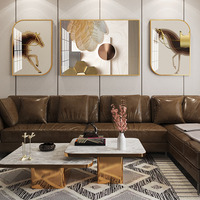Images 3d Arts modernes, décoration de salon peintures de nature morte paysage de diamant cristal porcelaine Art mural/